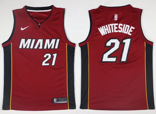 Nike Heat #21 Hassan Whiteside Red Statement Edition NBA Swingman Jersey Nike Heat #21 Hassan Whiteside Red Statement Edition NBA Swingman Jersey