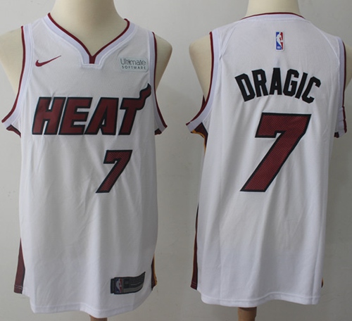 Nike Heat #7 Goran Dragic White NBA Swingman Association Edition Jersey Nike Heat #7 Goran Dragic White NBA Swingman Association Edition Jersey