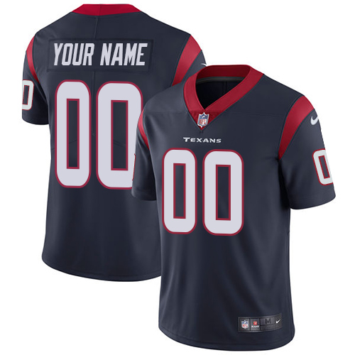 Nike Houston Texans  Elite Navy Blue Home Youth Jersey NFL Vapor Untouchable Customized jerseys