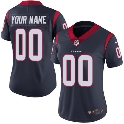 Nike Houston Texans Elite Navy Blue Home Women's Jersey NFL Vapor Untouchable Customized jerseys Nike Houston Texans Elite Navy Blue Home Women's Jersey NFL Vapor Untouchable Customized jerseys