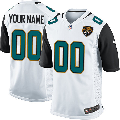 Nike Jacksonville Jaguars Customized New Elite White Jerseys