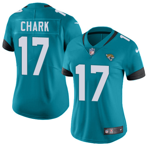 Nike Jaguars #17 DJ Chark Teal Green Alternate Women's Stitched