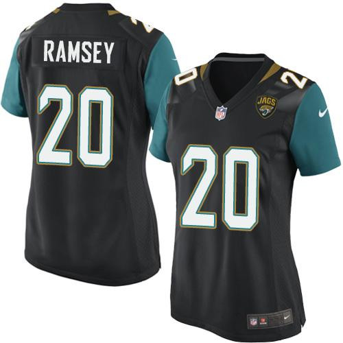 Nike Jaguars #20 Jalen Ramsey Black Team Color Women's Stitched  0
