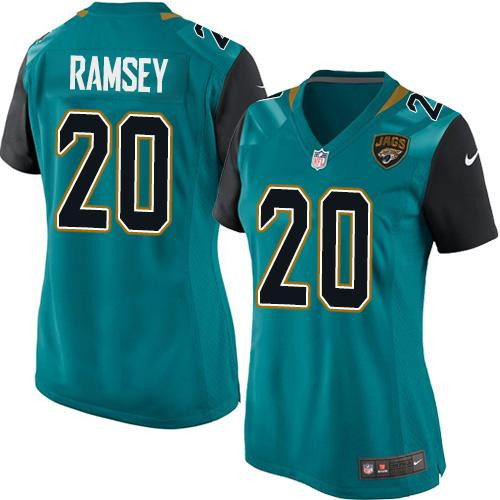 Nike Jaguars #20 Jalen Ramsey Teal Green Alternate Women's Stitched  0
