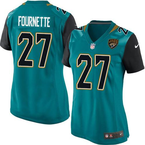Nike Jaguars #27 Leonard Fournette Teal Green Alternate Women's