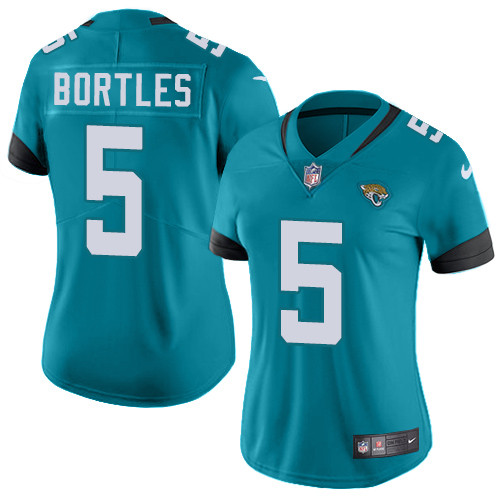 Nike Jaguars #5 Blake Bortles Teal Green Alternate Women's Stitched    1