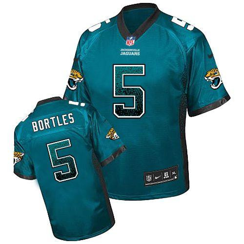 Nike Jaguars #5 Blake Bortles Teal Green Alternate Youth Stitched NFL Elite Drift Fashion Jersey Nike Jaguars #5 Blake Bortles Teal Green Alternate Youth Stitched NFL Elite Drift Fashion Jersey