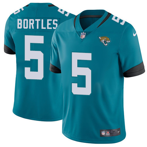 Nike Jaguars #5 Blake Bortles Teal Green Alternate Youth Stitched NFL Vapor Untouchable Limited Jersey