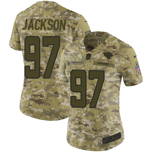 Nike Jaguars #97 Malik Jackson Camo Women's Stitched NFL Limited 2018 Salute to Service Jersey Nike Jaguars #97 Malik Jackson Camo Women's Stitched NFL Limited 2018 Salute to Service Jersey