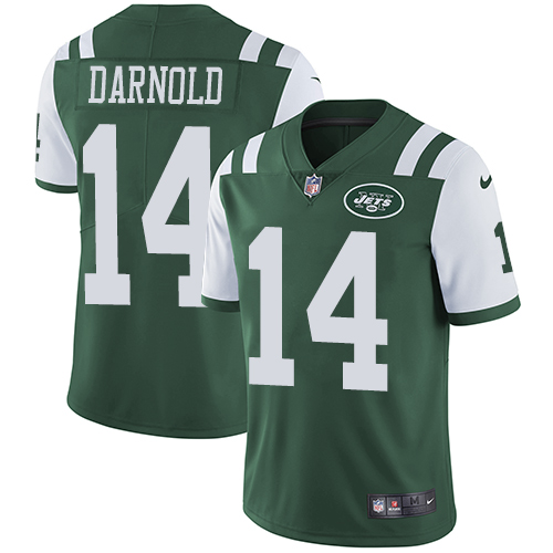 Nike Jets #14 Sam Darnold Green Team Color Men's Stitched NFL Vapor Untouchable Limited Jersey Nike Jets #14 Sam Darnold Green Team Color Men's Stitched NFL Vapor Untouchable Limited Jersey