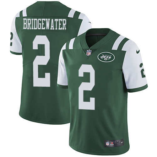 Nike Jets #2 Teddy Bridgewater Green Team Color Men's Stitched NFL Vapor Untouchable Limited Jersey Nike Jets #2 Teddy Bridgewater Green Team Color Men's Stitched NFL Vapor Untouchable Limited Jersey