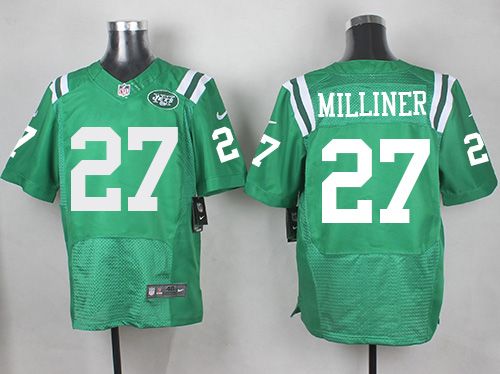 Nike Jets #27 Dee Milliner Green Men's Stitched NFL Elite Rush Jersey Nike Jets #27 Dee Milliner Green Men's Stitched NFL Elite Rush Jersey