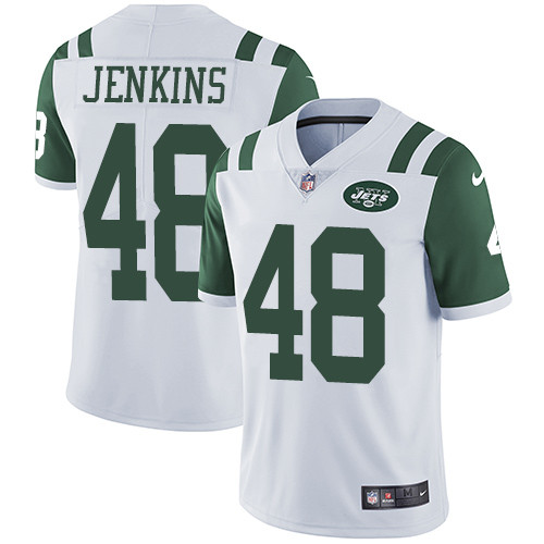 Nike Jets #48 Jordan Jenkins White Youth Stitched NFL Vapor Untouchable Limited Jersey Nike Jets #48 Jordan Jenkins White Youth Stitched NFL Vapor Untouchable Limited Jersey