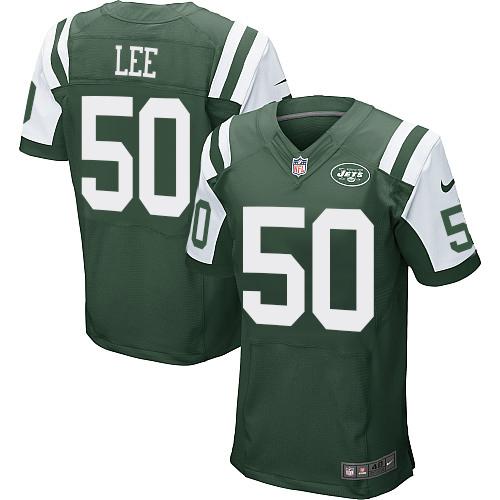 Nike Jets #50 Darron Lee Green Team Color Men's Stitched NFL Elite Jersey Nike Jets #50 Darron Lee Green Team Color Men's Stitched NFL Elite Jersey