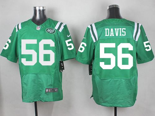 Nike Jets #56 Demario Davis Green Men's Stitched NFL Elite Rush Jersey