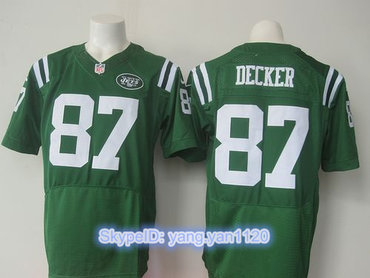 Nike Jets #87 Eric Decker Green Men's Stitched NFL Elite Rush Jersey