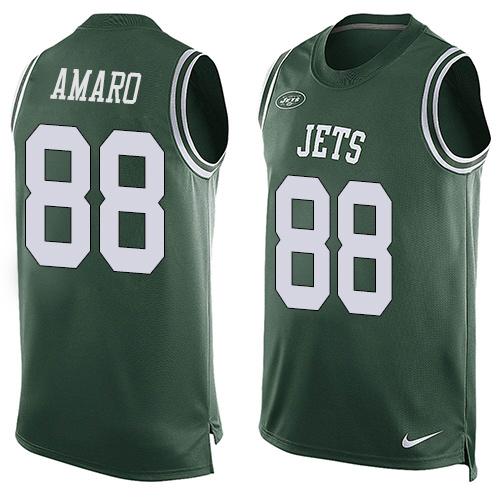 Nike Jets #88 Jace Amaro Green Team Color Men's Stitched NFL Limited Tank Top Jersey Nike Jets #88 Jace Amaro Green Team Color Men's Stitched NFL Limited Tank Top Jersey