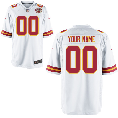 Nike Kansas City Chiefs Customized Game White Jerseys