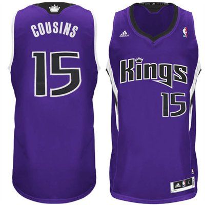 Nike Kings #15 DeMarcus Cousins Pruple Salute to Service NBA Swingman Jersey