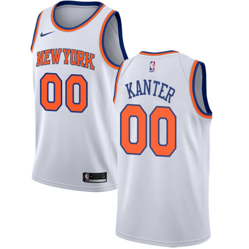 Nike Knicks #00 Enes Kanter White NBA Swingman Association Edition Jersey Nike Knicks #00 Enes Kanter White NBA Swingman Association Edition Jersey
