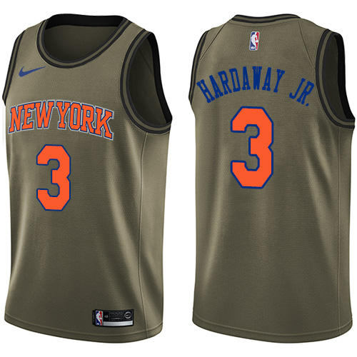 Nike Knicks #3 Tim Hardaway Jr. Green Salute to Service NBA Swingman Jersey Nike Knicks #3 Tim Hardaway Jr. Green Salute to Service NBA Swingman Jersey