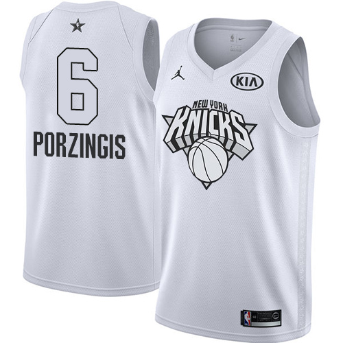 Nike Knicks #6 Kristaps Porzingis White NBA Jordan Swingman 2018 All-Star Game Jersey Nike Knicks #6 Kristaps Porzingis White NBA Jordan Swingman 2018 All-Star Game Jersey