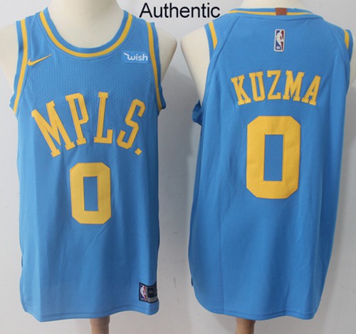 Nike Lakers #0 Kyle Kuzma Royal Blue NBA Authentic Hardwood Classics Jersey Nike Lakers #0 Kyle Kuzma Royal Blue NBA Authentic Hardwood Classics Jersey