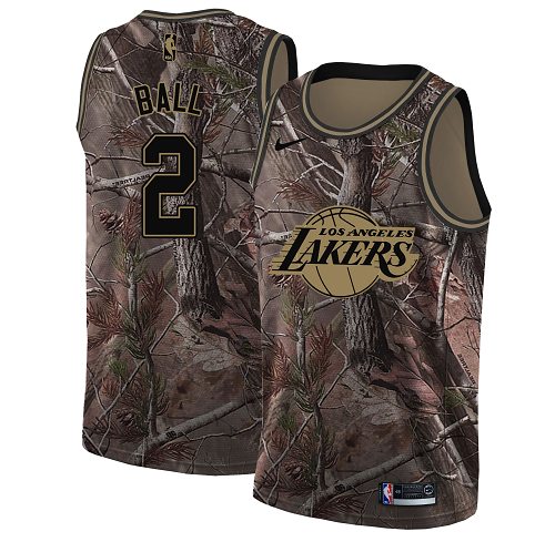 Nike Lakers #2 Lonzo Ball Camo Women's NBA Swingman Realtree Collection Jersey Nike Lakers #2 Lonzo Ball Camo Women's NBA Swingman Realtree Collection Jersey