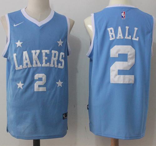 Nike Lakers #2 Lonzo Ball Royal Blue Stitched NBA Jersey Nike Lakers #2 Lonzo Ball Royal Blue Stitched NBA Jersey