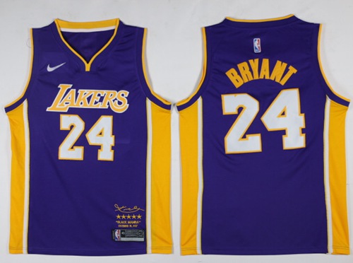 Nike Lakers #24 Kobe Bryant Purple NBA Swingman Black Mamba December 18. 2017 Jersey Nike Lakers #24 Kobe Bryant Purple NBA Swingman Black Mamba December 18. 2017 Jersey