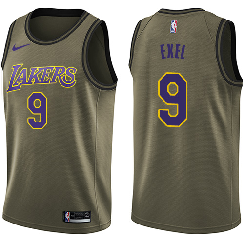 Nike Lakers #9 Nick Van Exel Green Salute to Service NBA Swingman Jersey Nike Lakers #9 Nick Van Exel Green Salute to Service NBA Swingman Jersey