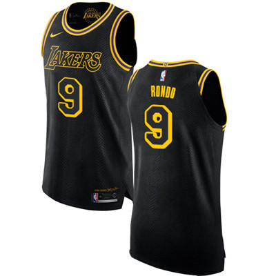 Nike Lakers #9 Rajon Rondo Black Women's NBA Swingman City Edition Jersey Nike Lakers #9 Rajon Rondo Black Women's NBA Swingman City Edition Jersey