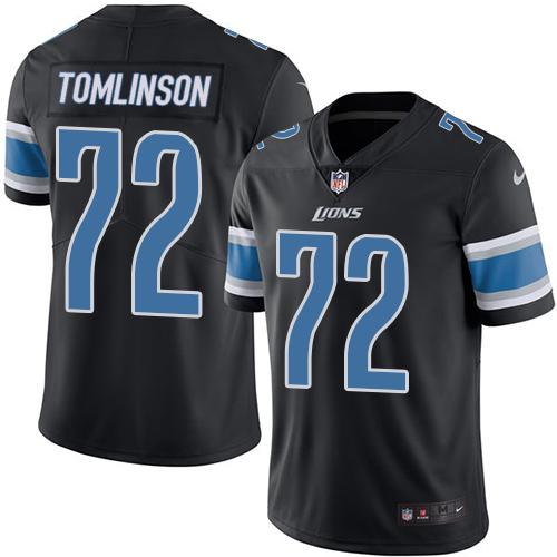 Nike Lions #72 Laken Tomlinson Black Men's Stitched NFL Limited Rush Jersey Nike Lions #72 Laken Tomlinson Black Men's Stitched NFL Limited Rush Jersey