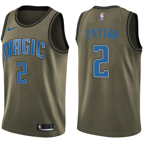 Nike Magic #2 Elfrid Payton Green Salute to Service NBA Swingman Jersey Nike Magic #2 Elfrid Payton Green Salute to Service NBA Swingman Jersey