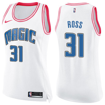 Nike Magic #31 Terrence Ross White Pink Women's NBA Swingman Fashion Jersey