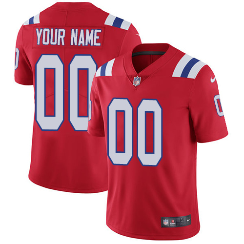 Nike NFL New England Patriots Vapor Untouchable Customized Limited Red Alternate Men's Jersey