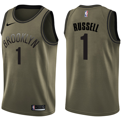 Nike Nets #1 D'Angelo Russell Green Salute to Service NBA Swingman Jersey Nike Nets #1 D'Angelo Russell Green Salute to Service NBA Swingman Jersey