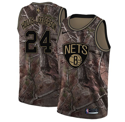 Nike Nets #24 Rondae Hollis-Jefferson Camo NBA Swingman Nike Nets #24 Rondae Hollis-Jefferson Camo NBA Swingman