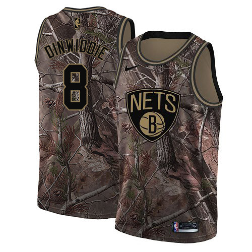 Nike Nets #8 Spencer Dinwiddie Camo NBA Swingman Realtree Nike Nets #8 Spencer Dinwiddie Camo NBA Swingman Realtree