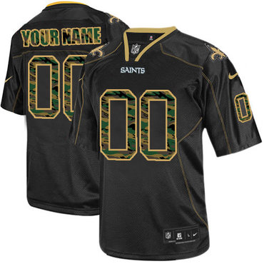 Nike New Orleans Saints Customized Elite Camo Black Jerseys Nike New Orleans Saints Customized Elite Camo Black Jerseys