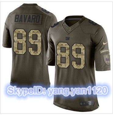 Nike New York Giants #89 Mark Bavaro Green Men's Stitched NFL Limited Salute to Service Jersey