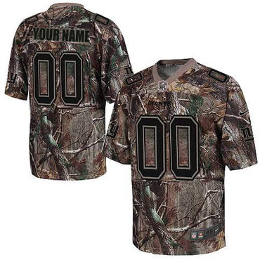 Nike New York Giants Customized Elite Camo Jerseys