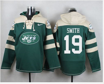 Nike New York Jets #19 Devin Smith Green Player Pullover NFL Hoodie Nike New York Jets #19 Devin Smith Green Player Pullover NFL Hoodie