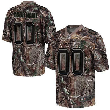 Nike New York Jets Customized Elite Camo Jerseys