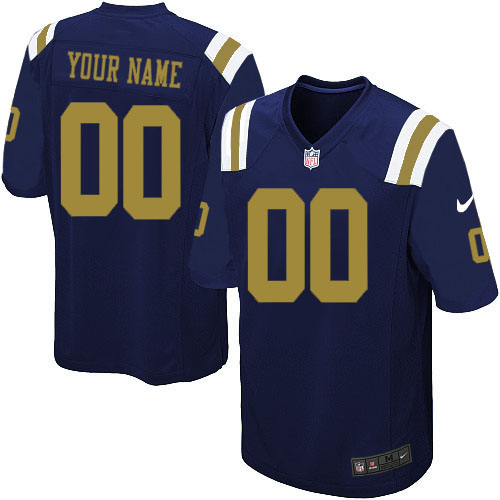Nike New York Jets Customized Game Blue Jerseys