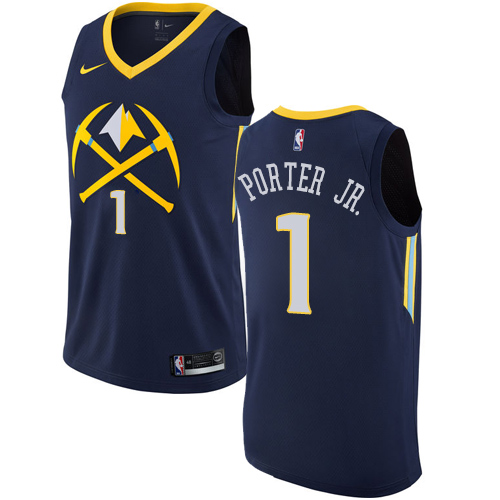 Nike Nuggets #1 Michael Porter Jr. Navy NBA Swingman City Edition Jersey Nike Nuggets #1 Michael Porter Jr. Navy NBA Swingman City Edition Jersey