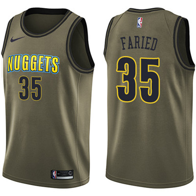Nike Nuggets #35 Kenneth Faried Green Salute to Service Youth NBA Swingman Jersey Nike Nuggets #35 Kenneth Faried Green Salute to Service Youth NBA Swingman Jersey