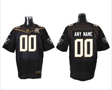 Nike Oakland Raiders Customized Black 2016 Pro Bowl Men's Stitched NFL Elite Jersey