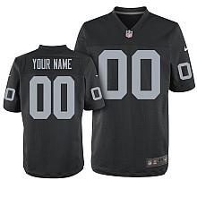 Nike Oakland Raiders Customized Elite Black Jerseys