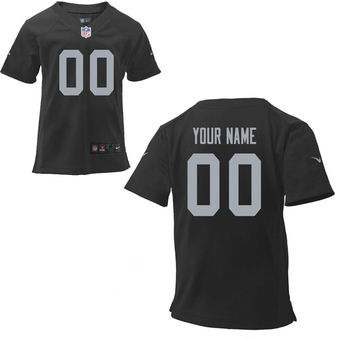 Nike Oakland Raiders Preschool Customized Team Color Game Jersey Nike Oakland Raiders Preschool Customized Team Color Game Jersey